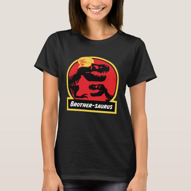 Camiseta Brothersaurus Dinosaur  for Brother Jurassic rex (Frente)