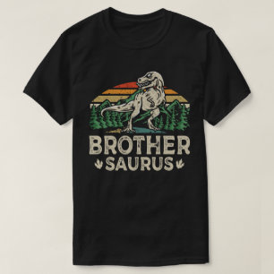 Camiseta Brothersaurus Dinosaur T Rex Irmão Saurus Funny
