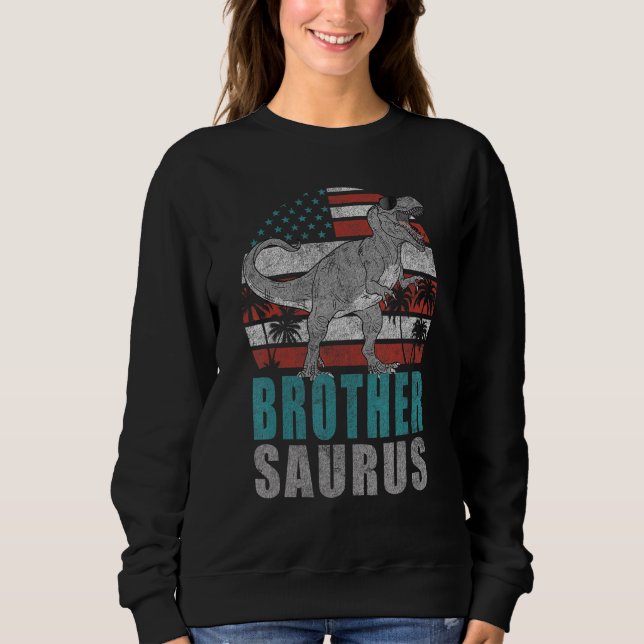 Camiseta Brothersaurus Rex Dinosaur Irmão Surus Americano (Frente)