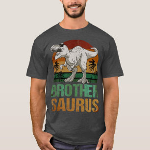Camiseta Brothersaurus T Rex Dinossaur Irmão Saurus Vintag
