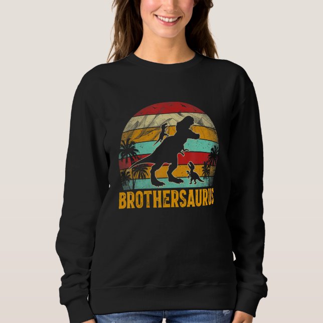 Camiseta Brothersaurus T Rex Dinossaur Para Irmão Boy (Frente)