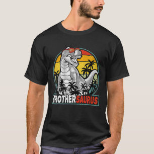 Camiseta Brothersaurus Vintage T Rex Dinossaur Big Brother 