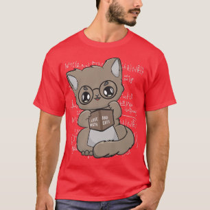 Camiseta Brown Cat I Adora Matemática E Gatos Matemática Fe