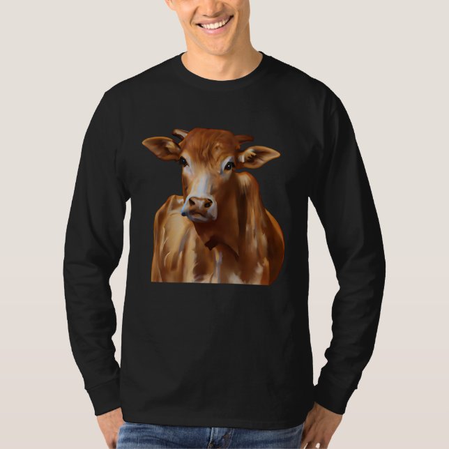 Camiseta Brown Cattle Cow (Frente)