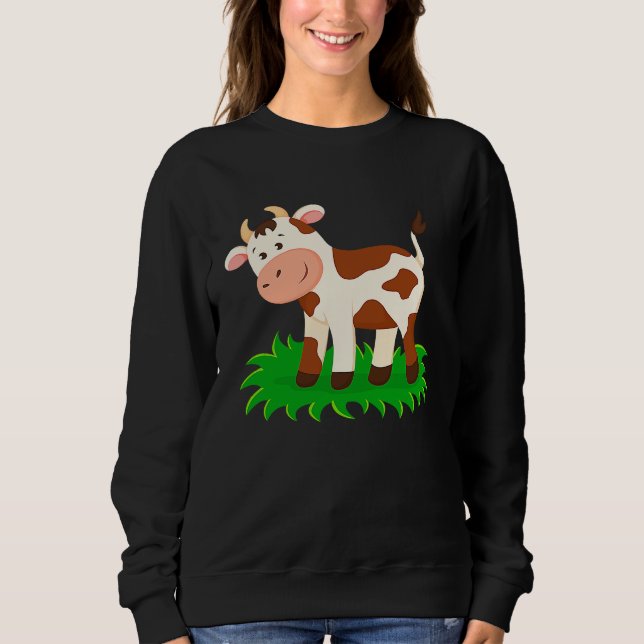 Camiseta Brown Cow Baby Kids Boys Girls Calf (Frente)