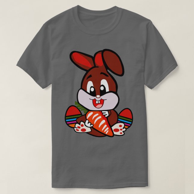 Camiseta Brown Easter Bunny (Frente do Design)