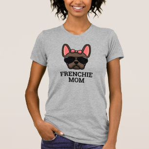 Camiseta Brown Female Buldogue French Frenchdog Mãe