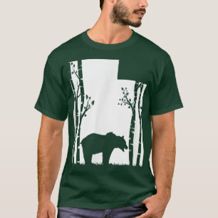 Camiseta Brown Grizzly Bear Hunter - Mapa do Utah Hunter
