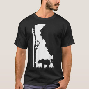 Camiseta Brown Grizzly Bear Hunting - Delaware map Hunter