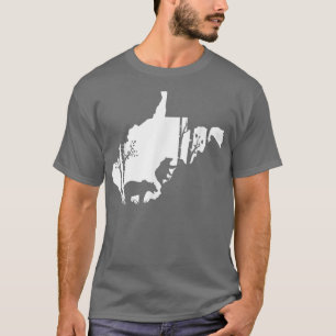 Camiseta Brown Grizzly Bear Hunting - West map Virginia Hun