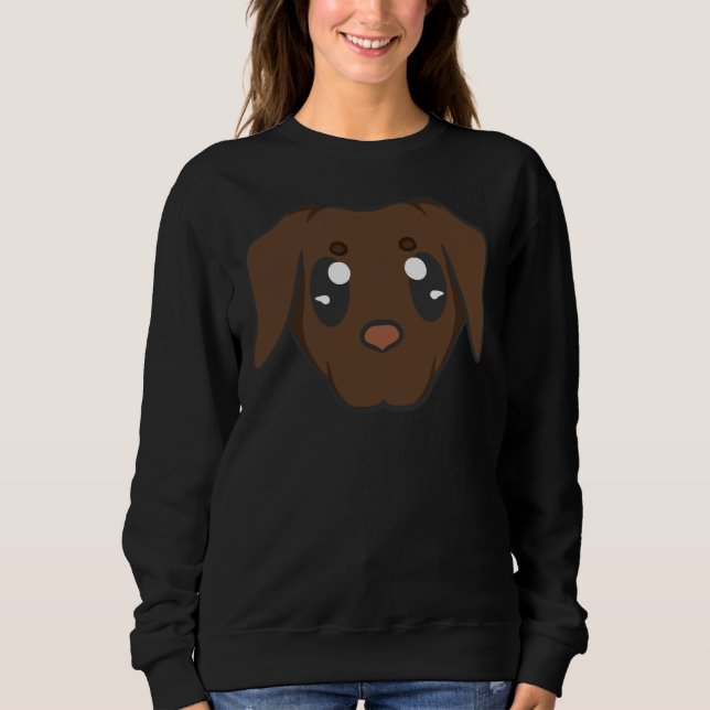 Camiseta Brown Labrador Retriever Head (Frente)