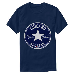 Camiseta Brown Pride de Chicano com estrela