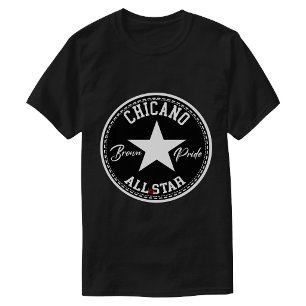 Camiseta Brown Pride de Chicano com estrela
