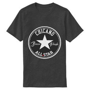 Camiseta Brown Pride de Chicano com estrela