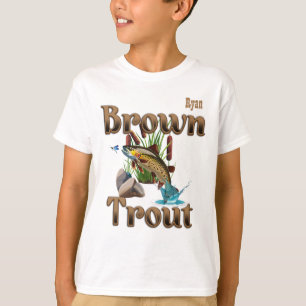 Camiseta Brown Trout Boy é Personalizável