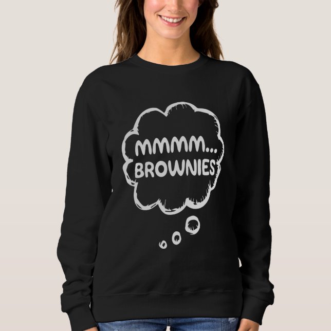 Camiseta Brownie Roupa Comida Gear Meme Mmmm Brownies (Frente)