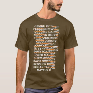 Camiseta Browns Quarterback List Baker Mayfield 1999