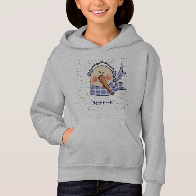 Camiseta Brrrr! Whimsic Snowman Sweatshirt (Frente)