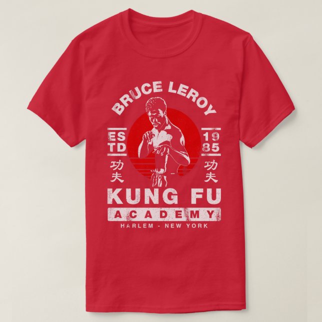 Camiseta Bruce Leroy Academy (Frente do Design)