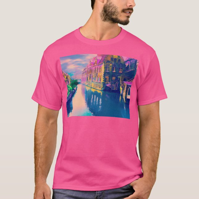 Camiseta Bruges 2 Watercolor (Frente)