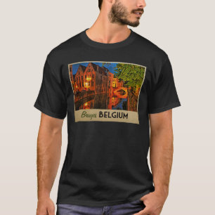 Camiseta Bruges Bélgica na noite
