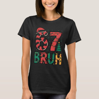 Camiseta Bruh 67 Seis Sete 6 7 Meme Natal Engraçado Menino