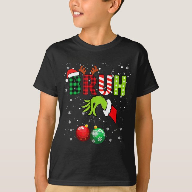 Camiseta Bruh 67 Six Seven 6 7 Meme Christmas Funny Gen Alp (Frente)