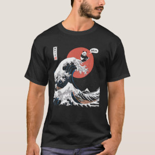 Camiseta Bruh A Grande Onda Kanagawa Engraçado Japonês Surf