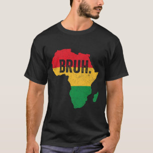 Camiseta Bruh Boys Crianças Africano Americano Funny Black