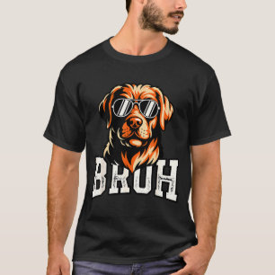 Camiseta Bruh cachorro meme engraçado labrador retriever