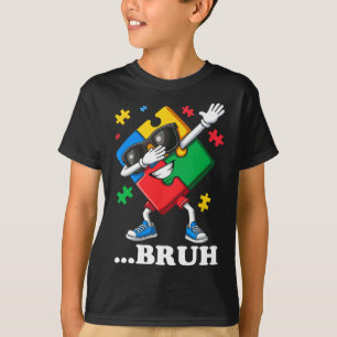 Camiseta Bruh Dabbing Quebra-cabeça Funny Kids Meninos Mens