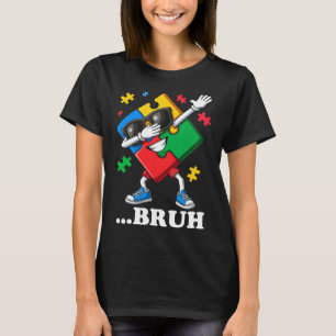 Camiseta Bruh Dabbing Quebra-cabeça Funny Kids Meninos Mens