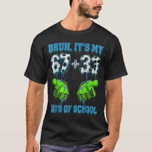 Camiseta Bruh É Meu 67 33 Dias De Escola Futebol Meninos Cr