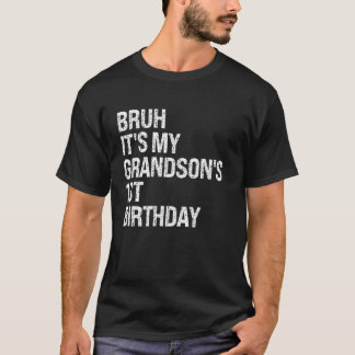 Camiseta Bruh, é o primeiro aniversario Príncipe Crown do m