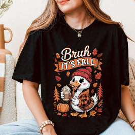 Camiseta Bruh, é uma especiaria de abóbora de pata-rosa.