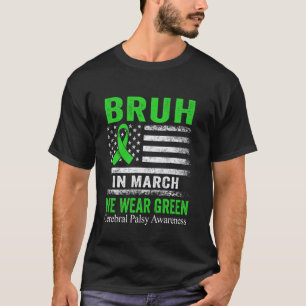 Camiseta Bruh Em Março Usamos Bandeira Americana Cerebral V