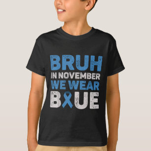 Camiseta Bruh Em Novembro Vestimos A Consciência da Diabete