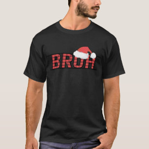 Camiseta Bruh Engraçado Xadrez de Natal Adolescentes Rapaze
