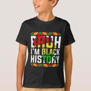 Camiseta Bruh eu sou História Negra Mapa da África Melanina