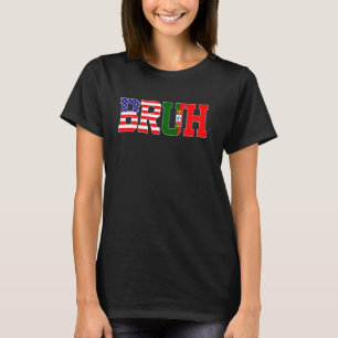 Camiseta Bruh EUA Portugal País Bandeira Americana