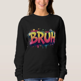 Camiseta Bruh Grafite Meme - Design de Arte Urbana Engraçad