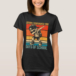 Camiseta Bruh I Sobreviveu A 100 Dias De Menino Escolar 100
