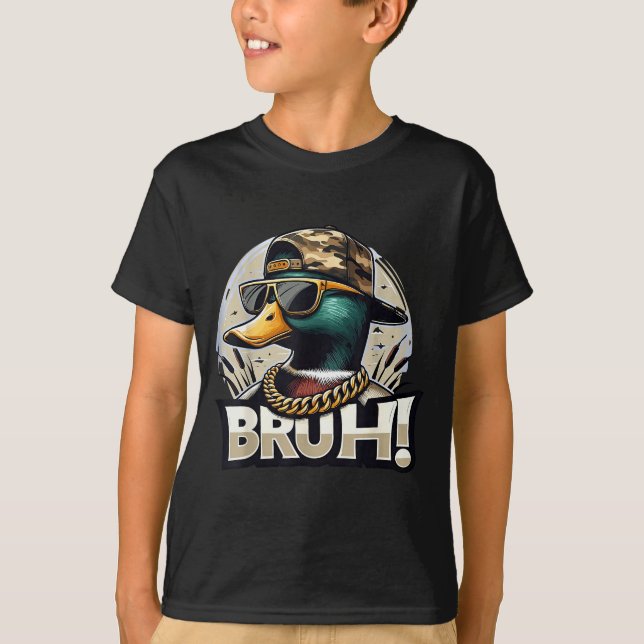 Camiseta Bruh Mallard Duck Funny Duck Hunting Humor  (Frente)