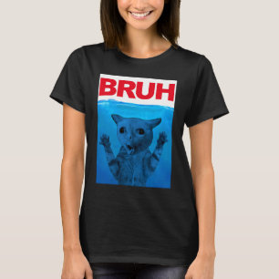 Camiseta Bruh Meme Dizendo Irmão Saudando Adolescentes Bruh