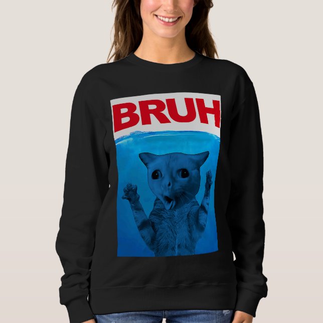 Camiseta Bruh Meme Dizendo Irmão Saudando Adolescentes Bruh (Frente)