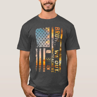 Camiseta Bruh Nós Professores de Verão Acampamento Chinelos