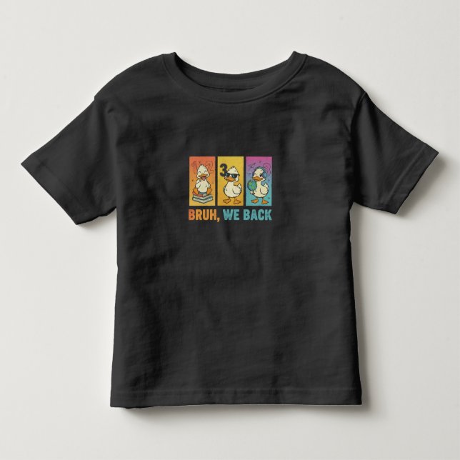 Camiseta Bruh Nós Voltamos Com Patos Engraçados (Frente)
