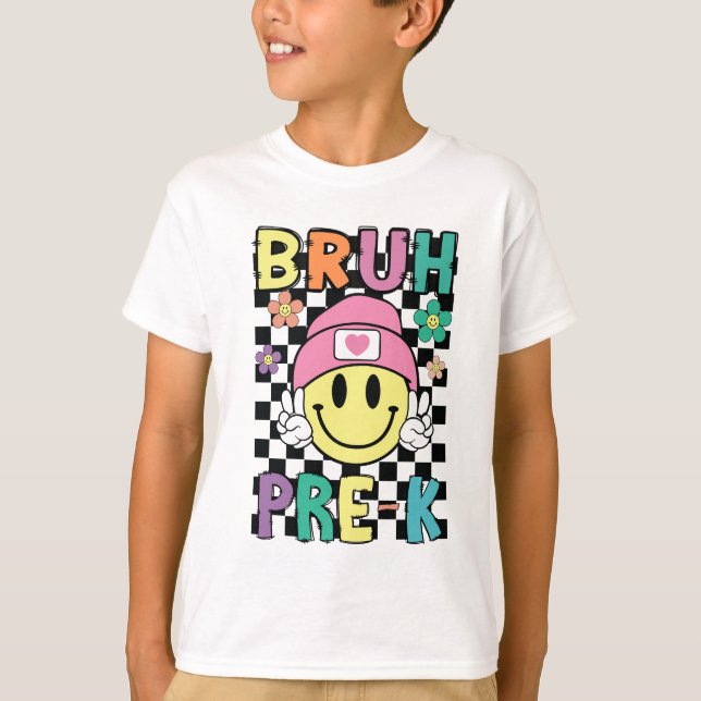Camiseta Bruh Pré-k 1º dia de aula (Frente)