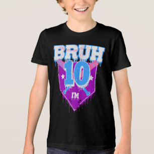 Camiseta Bruh primeiro aniversario Baseball Drip Tee