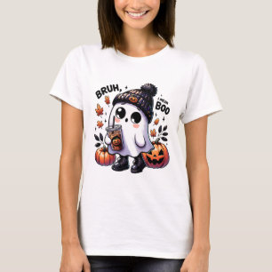 Camiseta Bruh, quero dizer Boo Engraçado Fantasma Jack O Ca